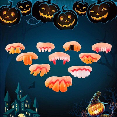 Vampire zombie teeth false teeth toy Halloween Cos  denture