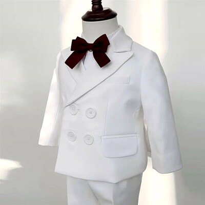 White Suit For Baby Boy 9 Month-4 Year Kids Boys Blazer Pant