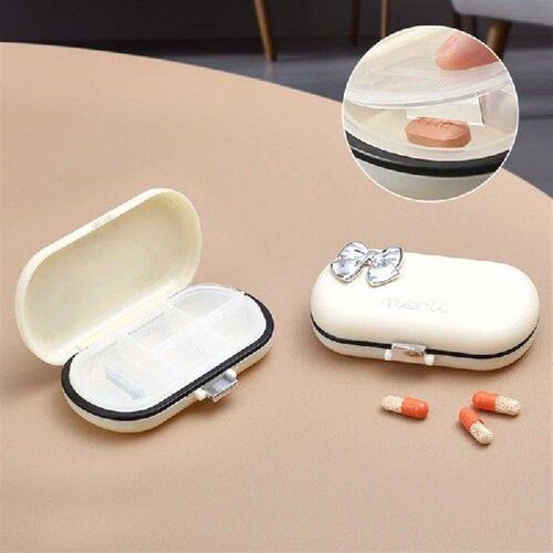 Pill Box 4/6 Cell Tablet Container Travel Pill Box With