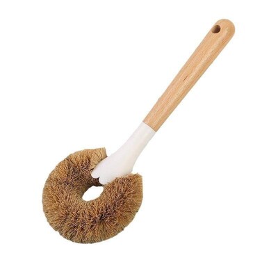 Wholesale New Style Luxury Beech Handle Coconut Fiber Pot Sc