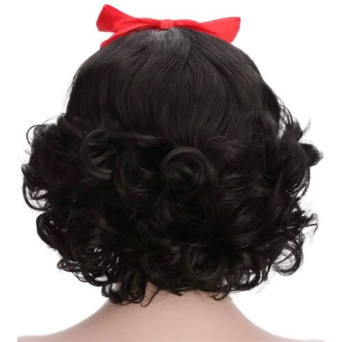 Snow White Princess Girls  Adult Women Short Bob Wave Black