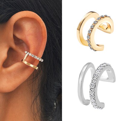 Leaf eaer bone clip without ear hole ear clip C-type Earring