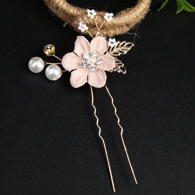 Boho Chic Garland Metal Rose Hair Clips For Women Girl Hair