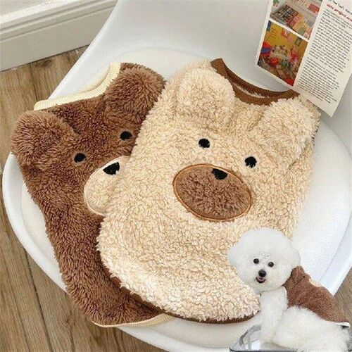 Winter Clothing Plush Teddy Bear Sweater Warmth Pets Cute