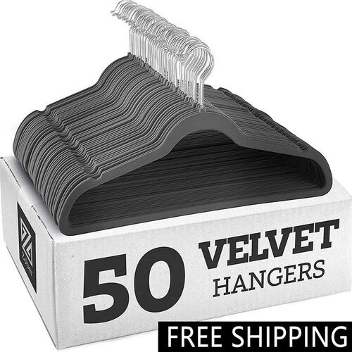 Non slip velvet clothes hanger dress Coat Hanger holder rack