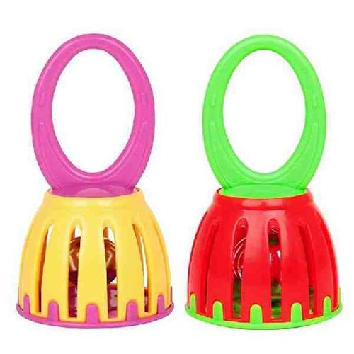 New Orff Plastic Cage Bell Hand Bell Childrens Early