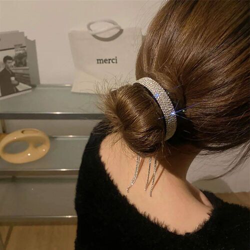 Luxury Rhinestone Tassel tail Hair Claws Hair Clips Elegant