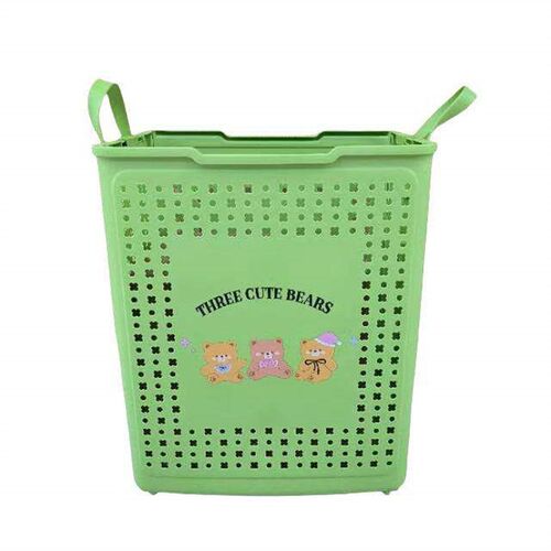New Foldable Household Wheeled Cart Dirty Clothes Basket for
