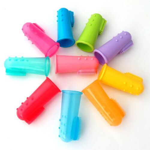 Dog Toothbrush Pet Finger Toothbrush Dog toys Teddy Dogs Bru