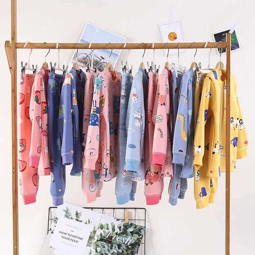Childrens Velvet Thermal Underwear Set Milk Silk Winter Hom