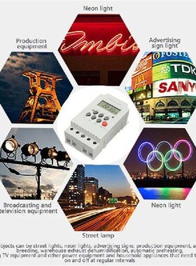 Din Rail Digital Weekly Timer DC 12V 24V Input Programmable