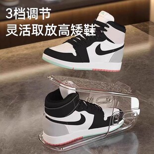 Space-saving Double-layer Shoe Rack with Adjustable Shelves,