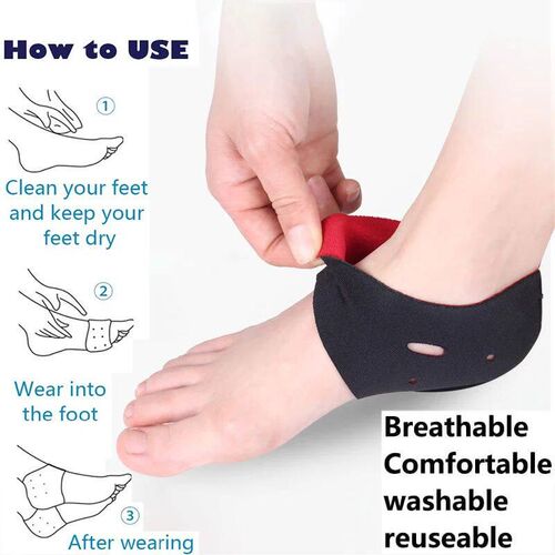 Pexmen 2Pcs/Pair Heel Cushions Cups for Achilles Bursitis Cr