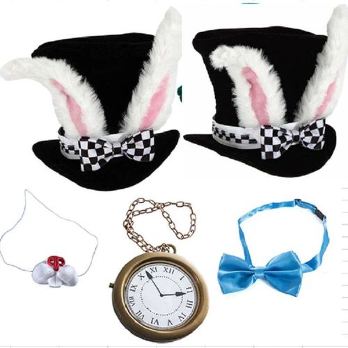 PESENAR Rabbit Costume Alice in Wonderland Mr. Rabbit White
