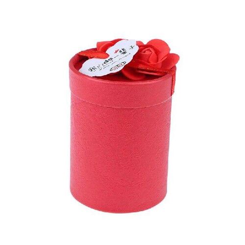 1Pc Round Flower Paper Boxes Gift Packaging Box Lid Flowers