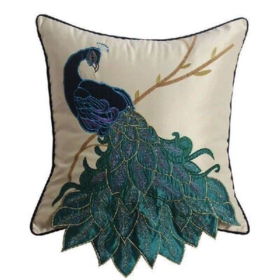 Ethnic Embroidered Cushion Cover 45x45 Pillow Case for Sofa