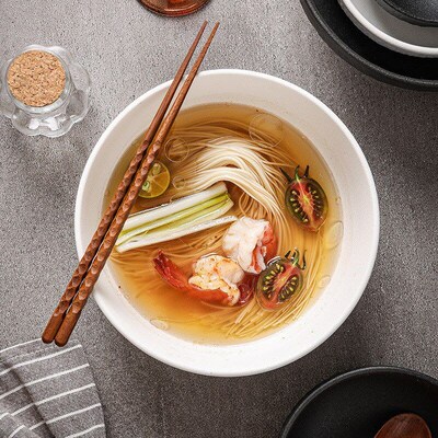 Ceramic white 8  soup bowl tableware 4.5  dining bowl