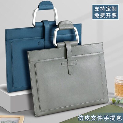 Document bag tote bag Womens business leather