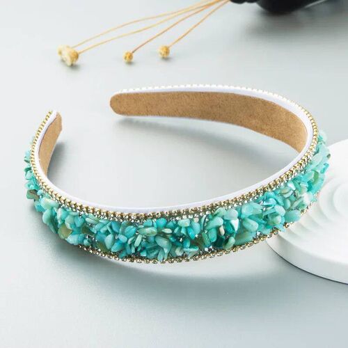 Sparkly Luxury Handmade Baroque Full Colorful Stone Headband