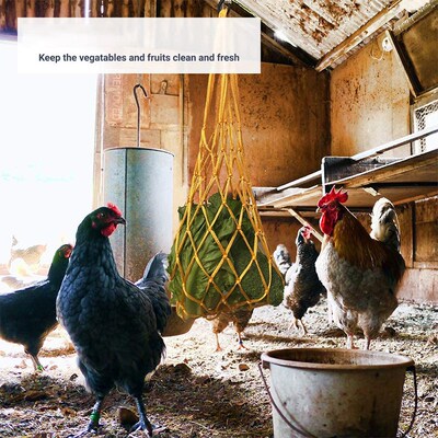 Chicken Vegetable Net Bag Poultry Fruit Holder Chicken Cabba