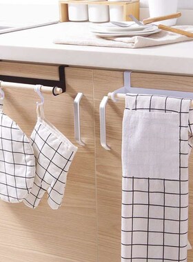 Bathroom wall hanging single pole towel rack kitchen door ba