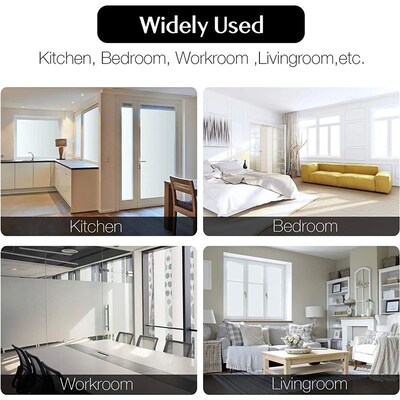 Window Privacy Film Non Adhesive Static Cling Glass Stickers