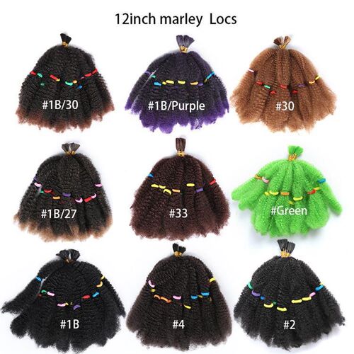 Marley Afro Kinky Crochet braids Twist Marley Braid Hair假发