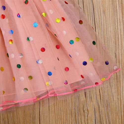 Citgeett Summer Infant Baby Girls Short Sleeves Mesh Dress C