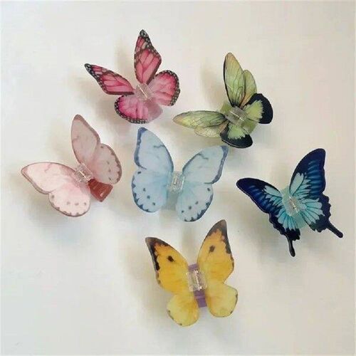 Fairy Butterfly Hair Claw Women Crab Hair Clip Summer Sweet