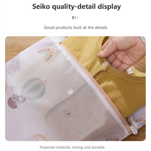 6 Sizes Printing Foldable Laundry Bag Washing Travel Storage