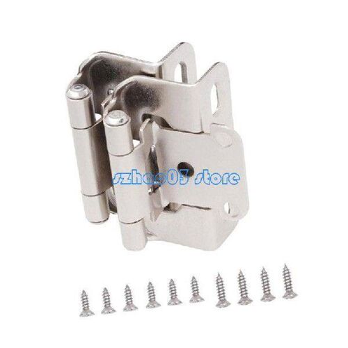 85LC 2Pieces Antique Steel Kitchen Cabinet Hinges Partial