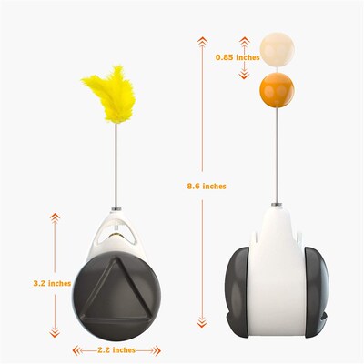 Automatic Cat Toy Tumbler Rotation Mode Interactive Funny Sm