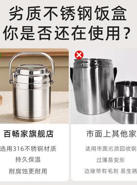 2保02536不锈钢保温饭盒冬1季超长温2025跨境桶食品级碗便携提锅