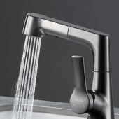 adjustable pull out Bathroom gray basin gun washbasi counter