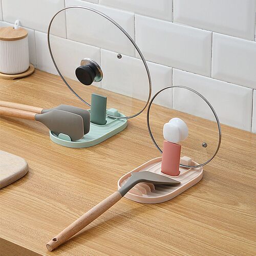 Kitchen Spatula Pot Lid Storage Rack Household Cooking Spatu