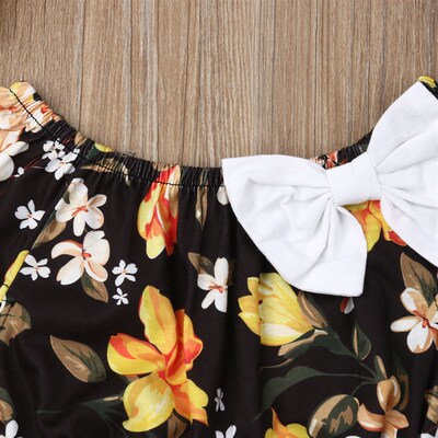 Fashion Newborn Baby Kid Girl Clothes Summer Floarl Top T-sh