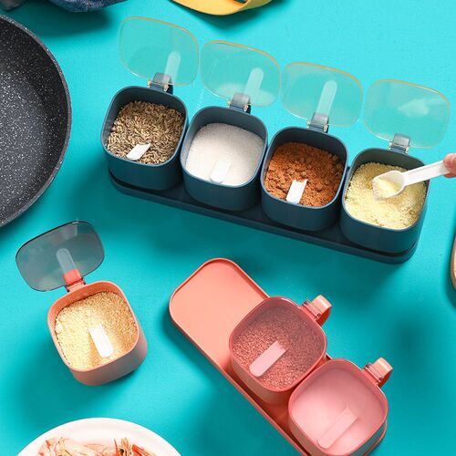 Kitchen Seasoning Box Household Multi-size Seasoning Box Wit
