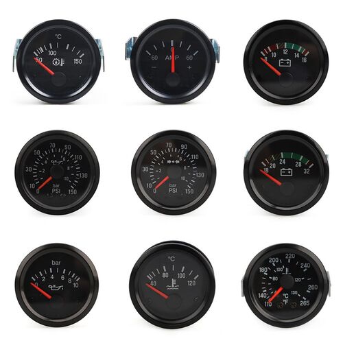 2 VDO Oil Press Gauge Oil Pressure Gauge Psi Bar Water Te