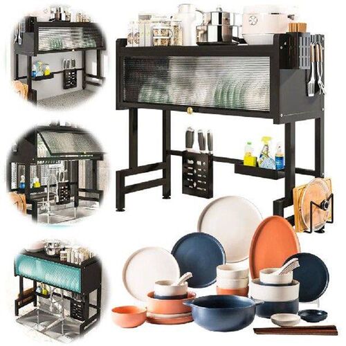 Kitchen Drain Shelf Steel Multi-Functional Kitchen Storage