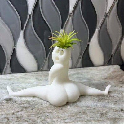 Resin Halloween Big Booty Ghost Planter Display Gag