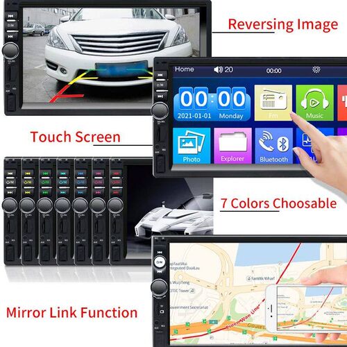 7 Inch Car Radio 1 Din Multimedia MP5 Player Mirror Link Tou