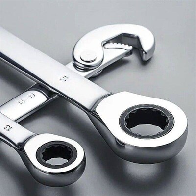 Antirust 72-Tooth Ratchet Wrench Labor Saving Non-slip Open