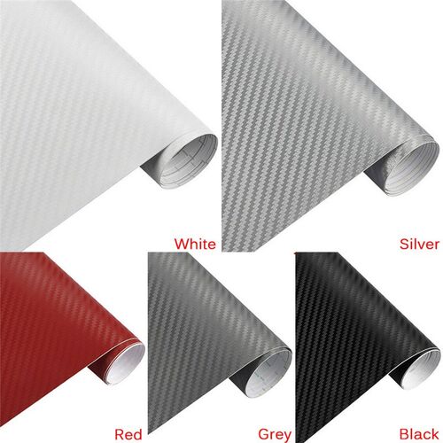 1pc 3D Carbon Fiber Matte Vinyl Film Car Sheet Wrap Roll St