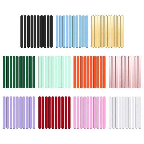 10pcs Acrylic Popsicle Sticks Reusable Creamsicle Ice Cream