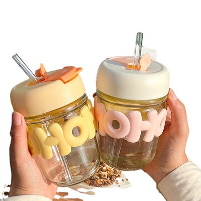 Creative Straw Cup Insulated Anti-scalding Double Drink Cup