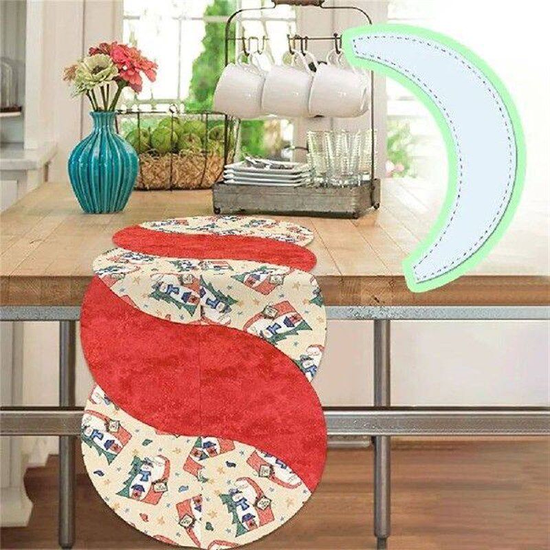 Acrylic Quilting Ruler Tablecloth Braided Twist Template - 实物图