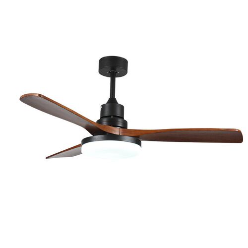 Medieval Style Ceiling Fan Light Solid Wood Fan Light Dining