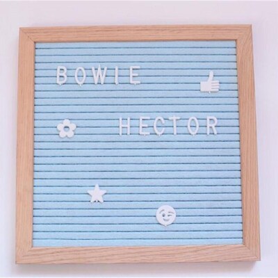 Felt Letter Board Sign Message Home Office Decor Board Oak F
