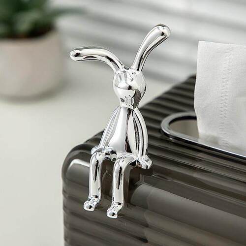 Nordic modern electroplated creative rabbit ornament, a luxu