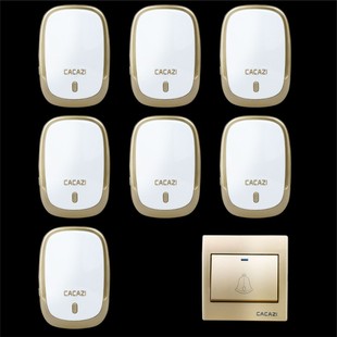 家用无线门铃8型面板1拖 1拖7 1拖8交流遥控门铃呼叫器不用电线